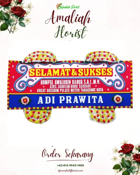 Papan Bunga Ucapan Selamat Weda Utara