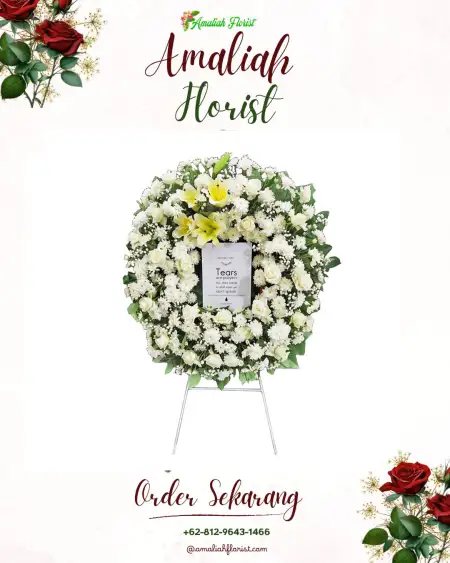 Krans Bunga Duka Weda Utara